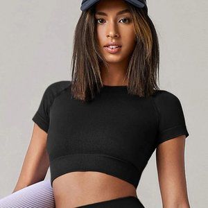 Seamless Crop Workout Tee